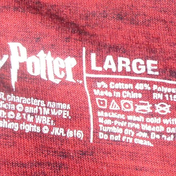 Harry Potter Gryffindor Large Short Sleeve T-Shirt - Picture 2 of 3